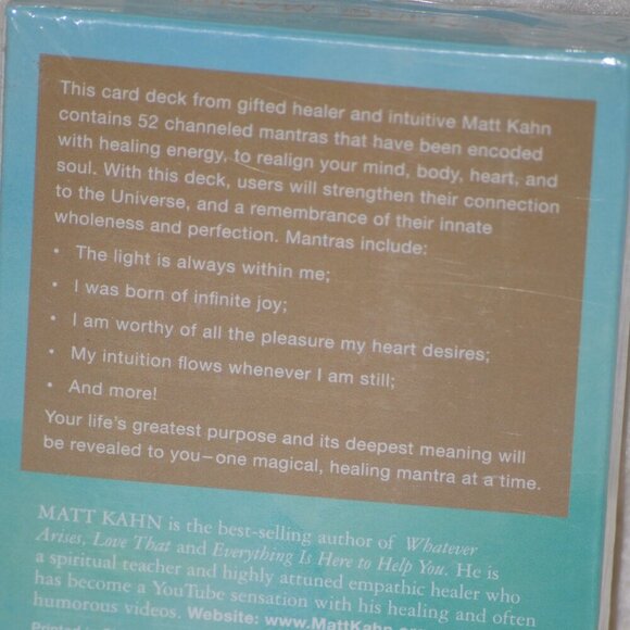 NEW The Healing Mantra Oracle Deck 52 Card Tarot Deck by Matt Kahn - Picture 3 of 4